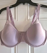 BALI Bra 3439 - 40D - Lightly Lined Cup, Underwire, Adj. Straps, Hook/Eye Close