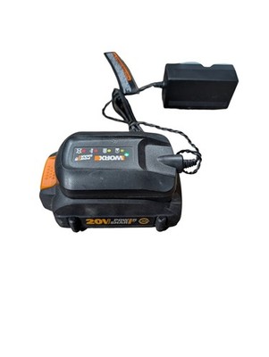WORX WA3575 GENUINE 20V 2.0AH POWER SHARE LITHIUM  BATTERY & Charger Barely Used