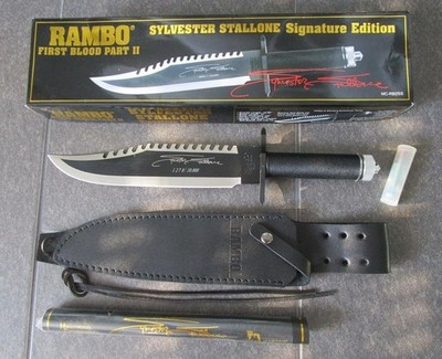 Rambo RB9295 First Blood Part II Stallone Signature Fixed Knife 15