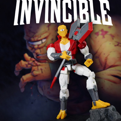 3D Printed Invincible Season 4 Anime Superhero Allen the Alien Action Figure