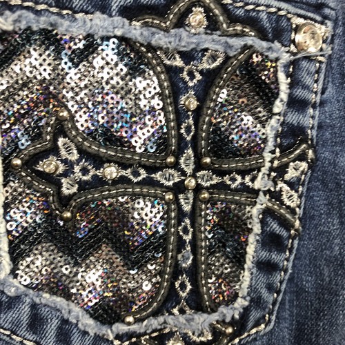 Miss Me Women Sz 27 Cutoff Jean Shorts *FLAWS *READ - Picture 4 of 12