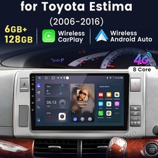 8-core 6+128GB Android 14 Car Stereo Radio Sat Nav GPS For Toyota Tarago Estima 