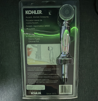 #ad Kohler Accent Kitchen Sidespray Polished Chrome 10101 CP Quick Cleaning $18.00