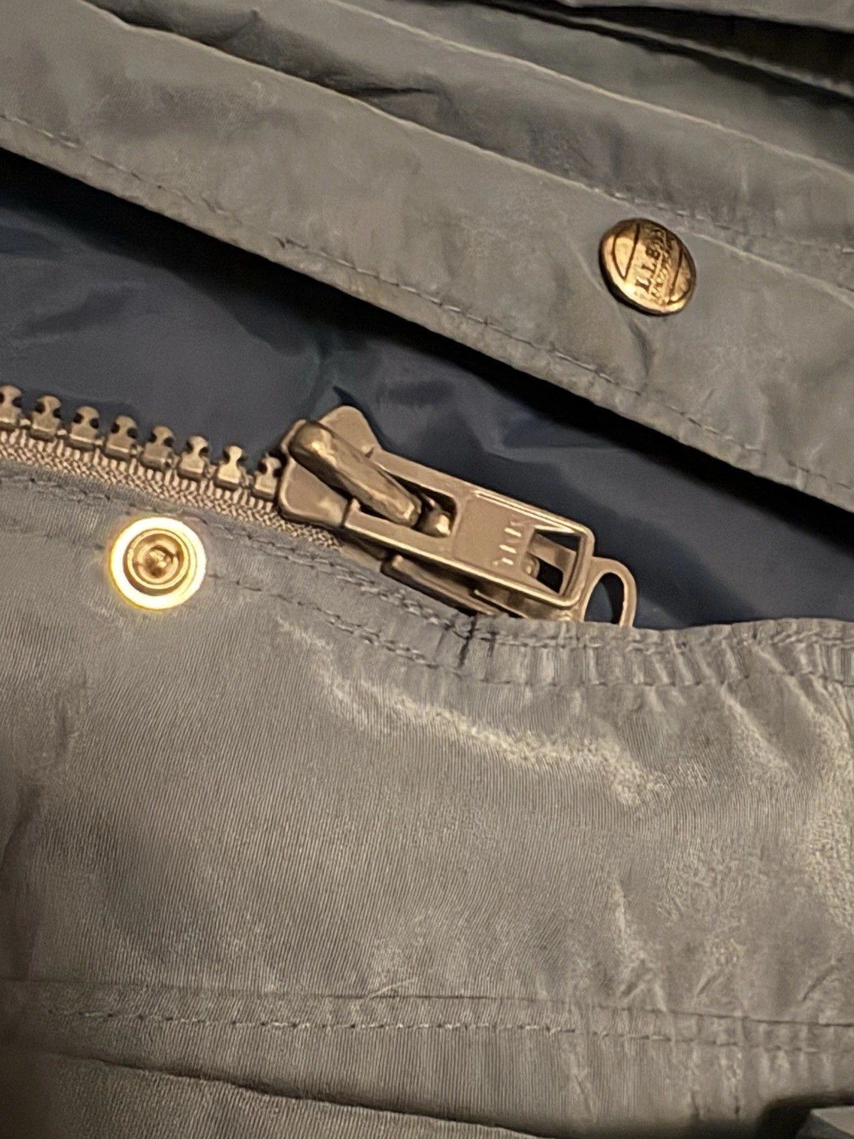 Vintage LL Bean Jacket Mens S Blue Baxter State Parka Hooded Made In USA - product detail image 5