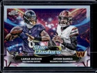 2025 Topps Cosmic Chrome Jayden Daniels/Lamar Jackson Base (RAW)