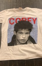 Vintage Corey Hart  Concert T-Shirt Women’s White Graphic Print-Boy In The Box