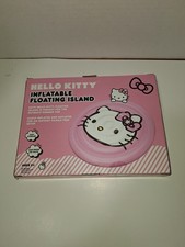 NEW Hello Kitty 4' Diameter Inflatable Floating Island Swimming Pool Float