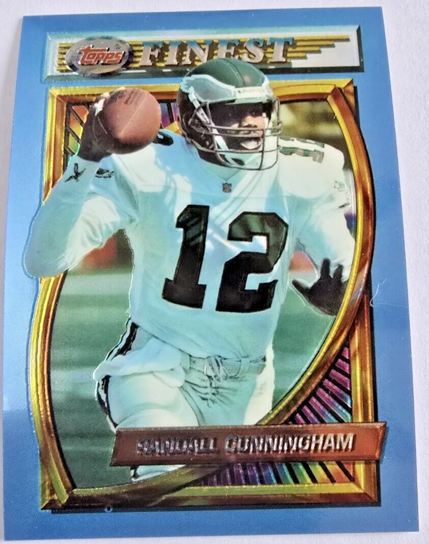 Randall Cunningham, 1994 Topps Finest, Philadelphia Eagles, Quarterback, # 69