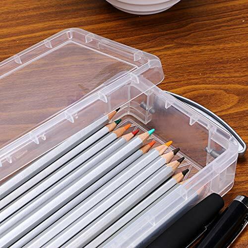 Large Capacity Pencil Box Office Supplies Storage Organizer Box Brush Painting 