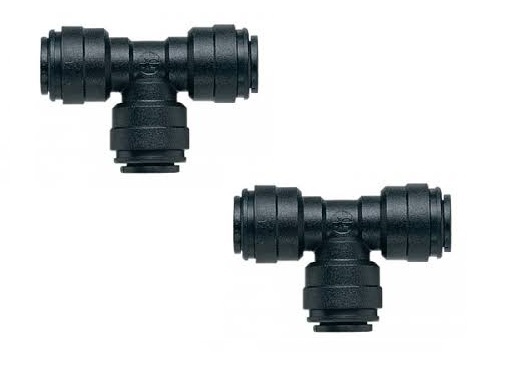 JOHN GUEST PUSH FIT SEMI RIGID WATER PIPE CONNECTOR EQUAL T PIECE 2 x 12 mm