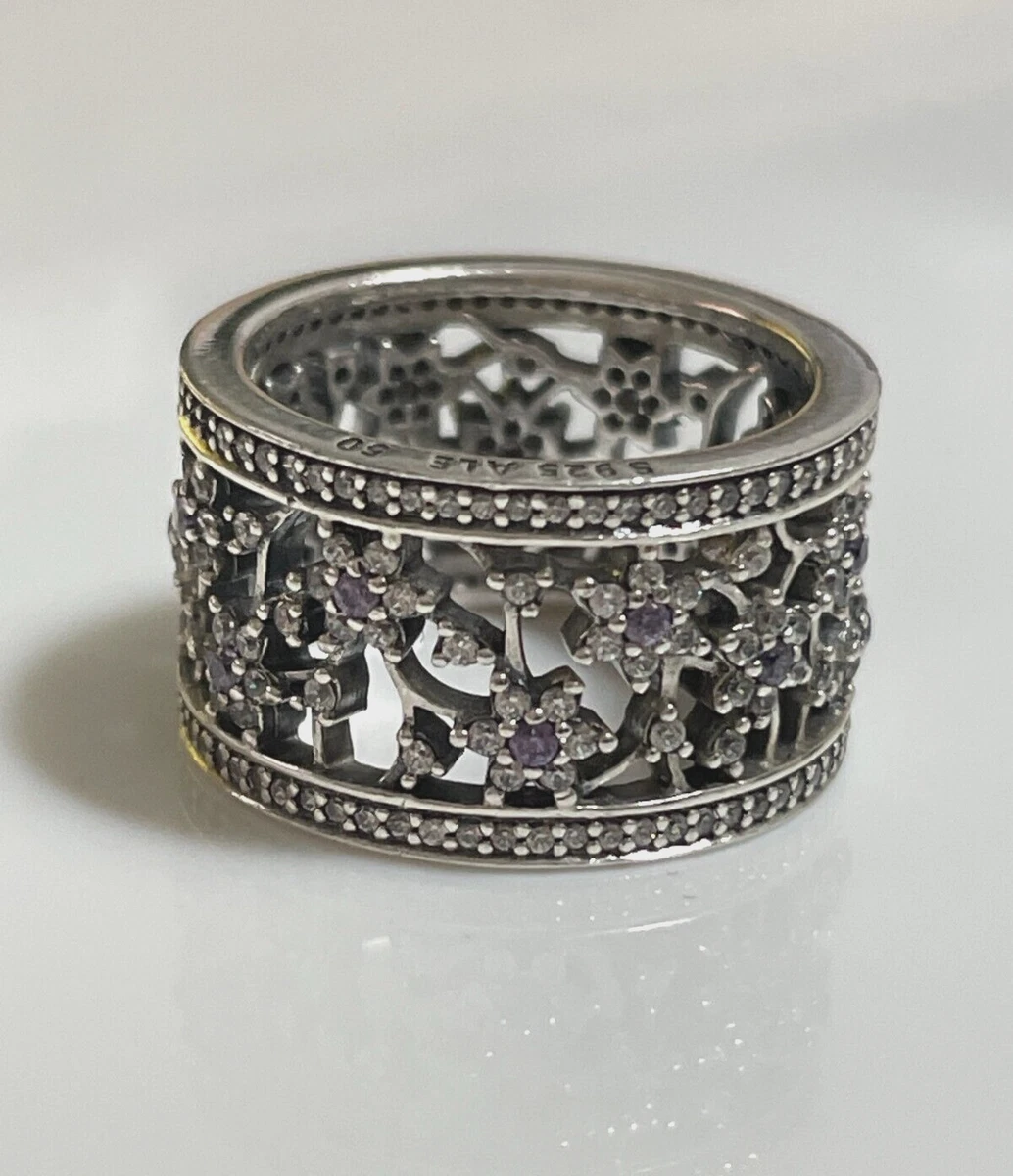Genuine Authentic Pandora Forget Me Not Ring Size 50 190991ACZ New RETIRED