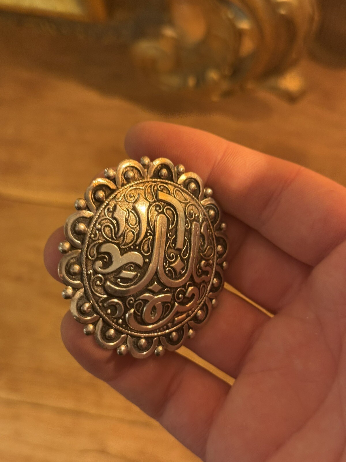 Berber Solid Silver Brooch - image 3