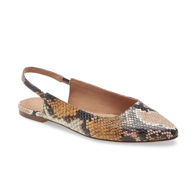 snake flat shoes