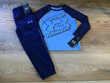 Under Armour Boys l/s Shirt  Athletic Pants Outfit Size 4 NWT 