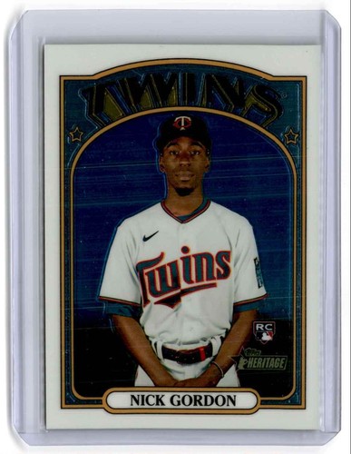 2021 Topps Heritage Chrom Nick Gordon Rookie 998/999 Minnesota Zwillinge #652