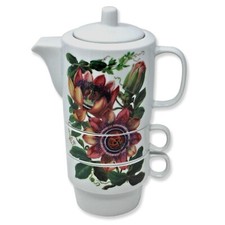 Ceramic Stacking Teacup. Tea For Two Floral Ceramic Teapot 250ml