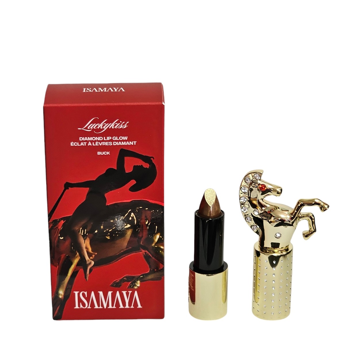 口紅 ISAMAYA LadyKiss Diamond Lip Glow Buck ISAMAYA Lucky Kiss Diamond Lip Glow Lipstick Buck 3.5 g Full