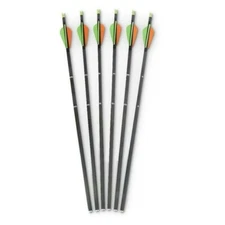 RED HOT 6.   20" HUNTER CROSSBOW BOLTS W/ CAPTURE NOCKS- OEM Parker Arrows (6pk)