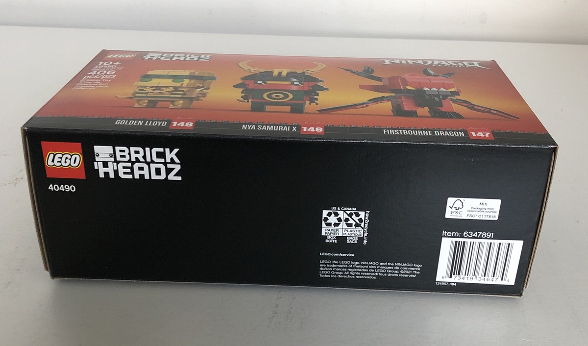 Lego Ninjago 10th Anniversary Brickheadz Set 40490 New