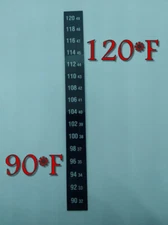 Aquarium Stick on Thermometer Dual Temperature Indicator Strip Microbiology Food