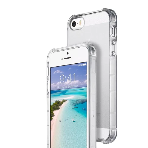 Capa protetora fina TPU macia transparente para iPhone 5, 5s, SE 1ª geração 2016 4" - Imagem 3 de 4