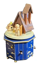 Antique Thorens Musical Box Angels  Ave Maria Twirls