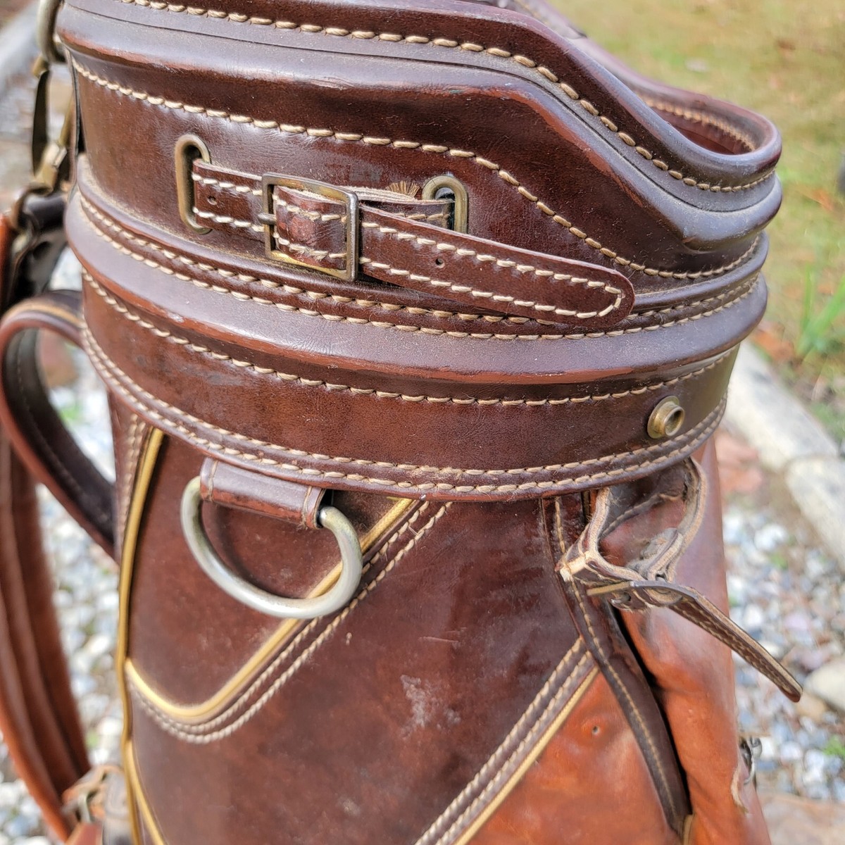 希少 BROWNING ブローニング キャディバッグ ゴルフバッグ ヴィンテージ Vintage Leather Browning Golf Club Bag Rare Brown | eBay