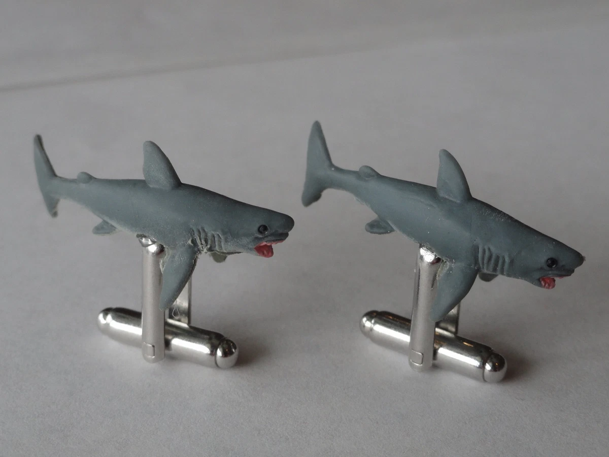 Shark Cufflinks Marine Seaworld Ocean Aquatic Nature Animal Great