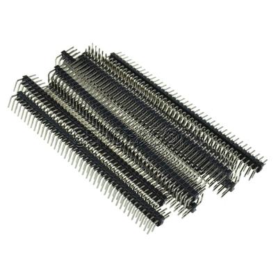 20pcs 2.54mm 2x40 Pin Male Double Row Right Angle Pin Header Strip-