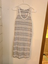 Gap Size Medium Tank Dress NAVY AND WHITE STRIPES NWT 