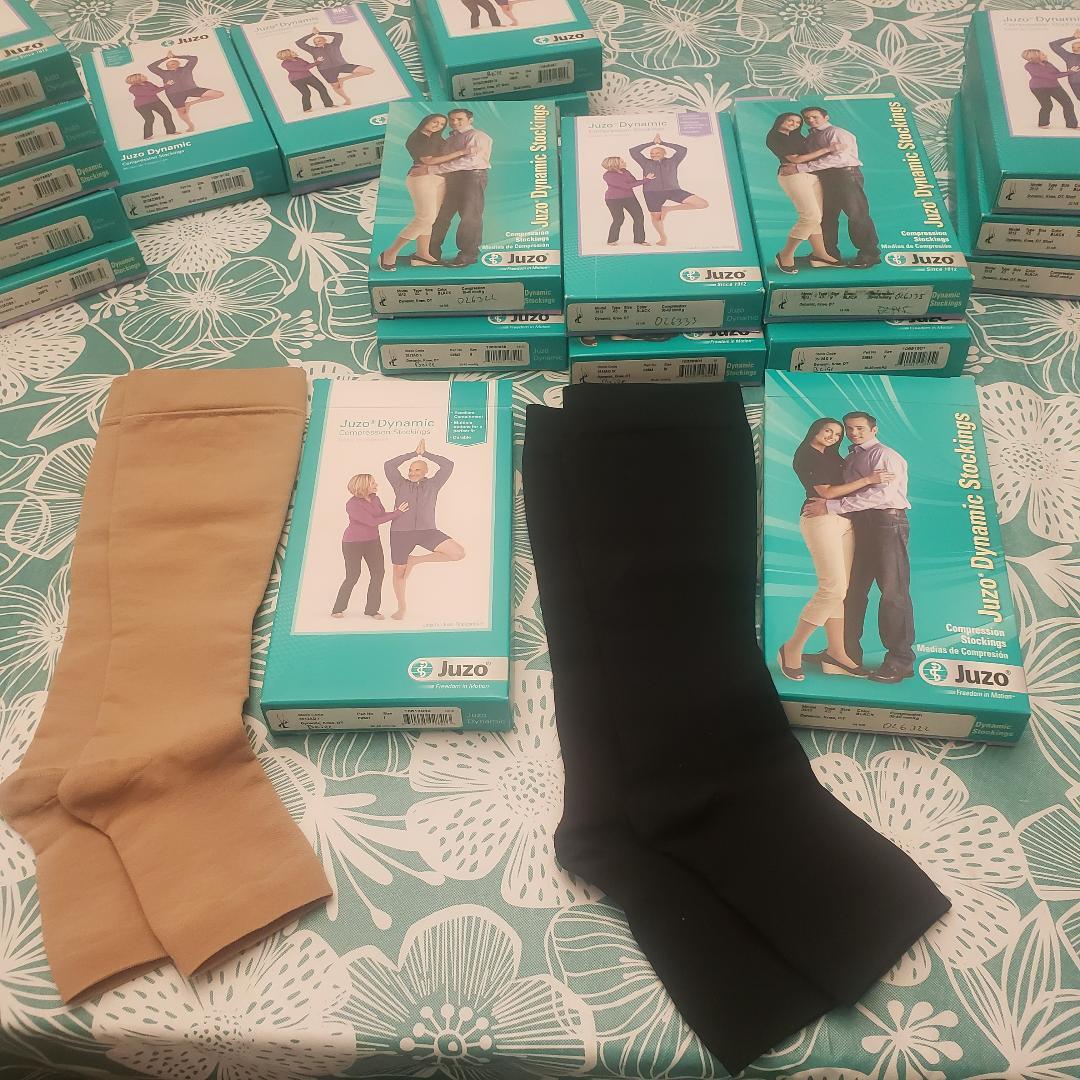 Juzo Dynamic 3513 OPEN TOE SHORT Knee Stockings Compression 40-50