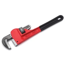 14in Cast Iron Straight Pipe Wrench Heavy Duty Adjustable Spanner Dipped Handle