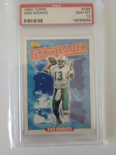 1993 Topps Dan Marino #269 Miami Dolphins Team Leader HOF PSA 10 GM-MT
