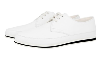 PRADA Leder St Tropez Sommer Sneaker - Modell 4E3061 - Weiss - NEU -  7 41