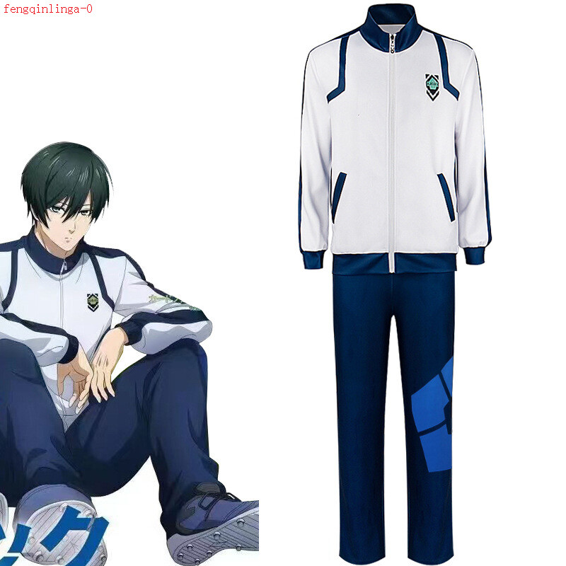 ballaholic セットアップ　ユニフォーム 55 青白 Blue Lock Anime Isagi Yoichi Football Tracksuit – Jersey Coat