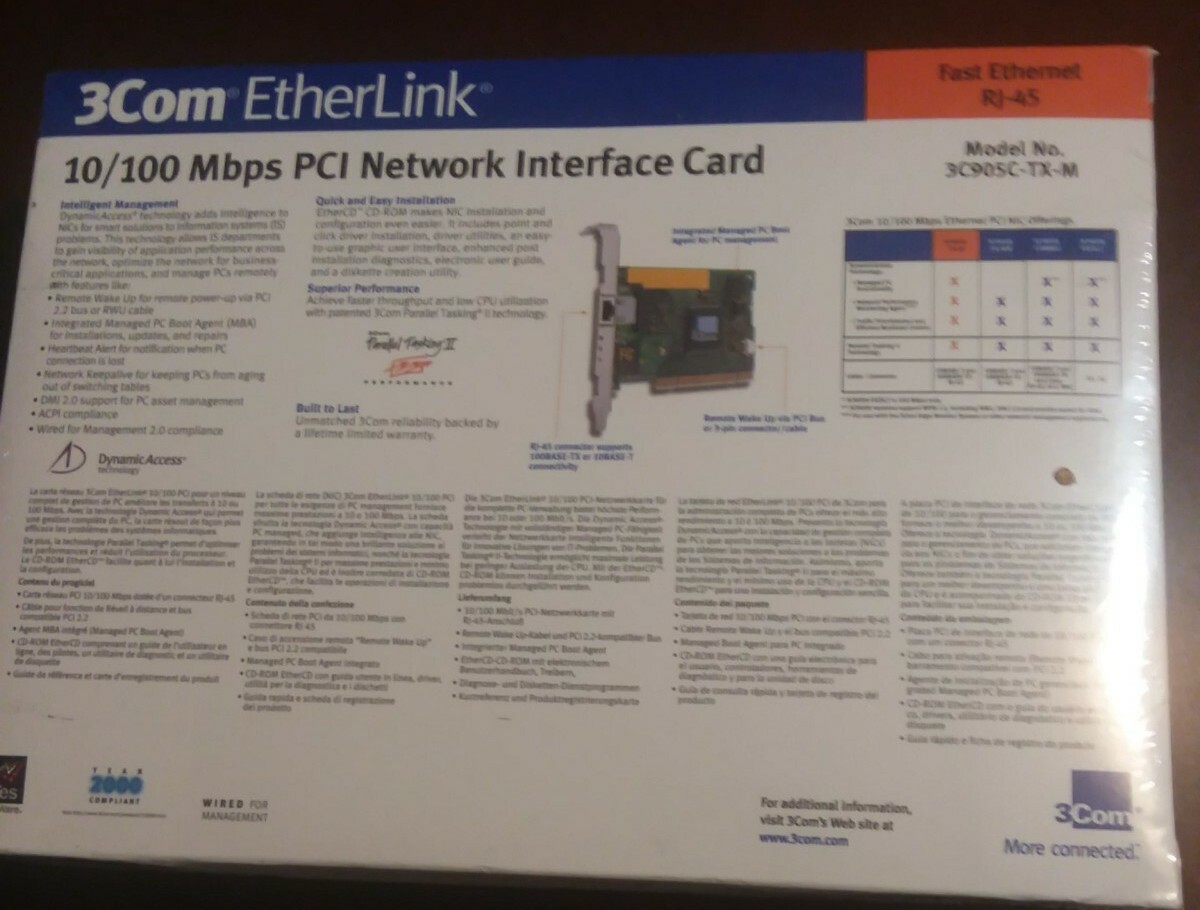 3com Etherlink Iii Tpo 3c509b Tpo Network Adapter For Sale Online Ebay