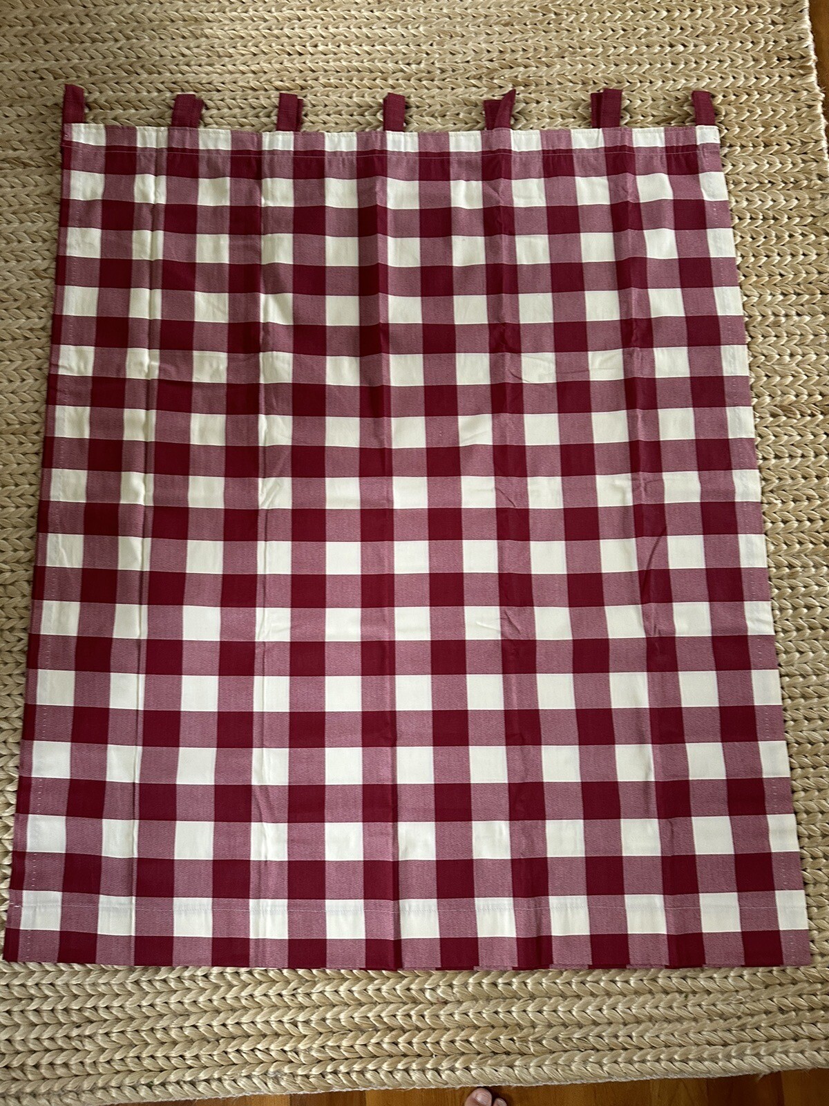 new THE VERMONT COUNTRY STORE Pair Tab Top Curtains Drapes Buffalo ...