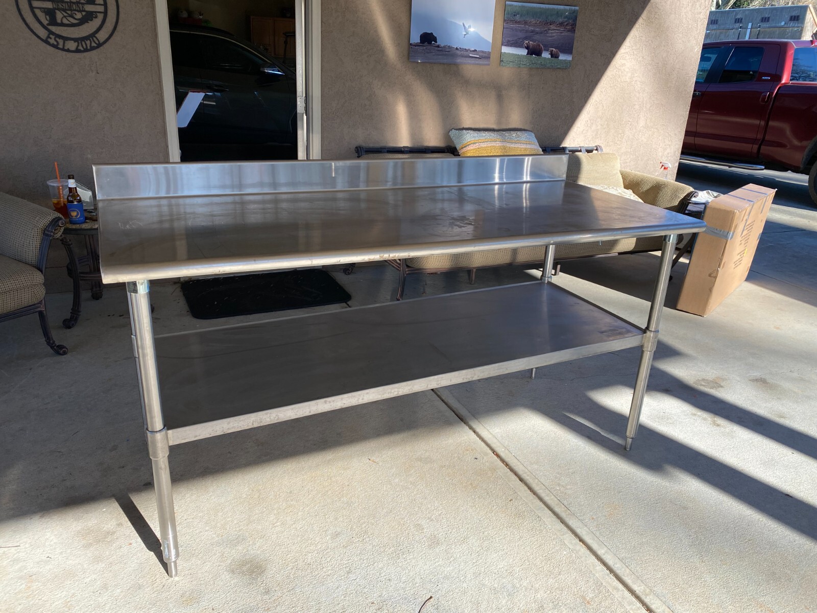 stainless steel table 30x72 | eBay