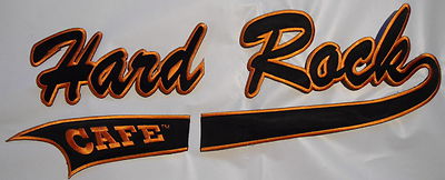 HARD ROCK  CAFE   LARGE   PATCH    NEW  16''  x 6''   