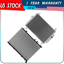 Radiator and AC Condenser Kit For 14-18 INFINITI QX60 13-19 Nissan Pathfinder