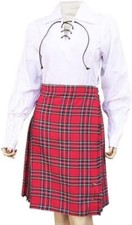 Women’s Tartan Kilt Skirt – 20" Knee Length - Made in Scotland