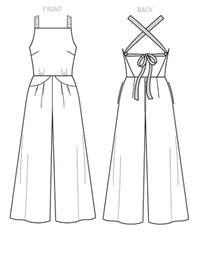 VOGUE JUMPSUIT SEWING PATTERN 1591 6-14 Miss Culotte Designer Vallance New - Picture 2 of 5
