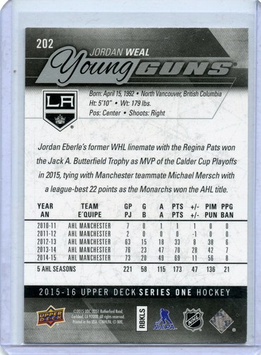 2015-16 Upper Deck Young Guns pick what you need!!! - Picture 3 of 185