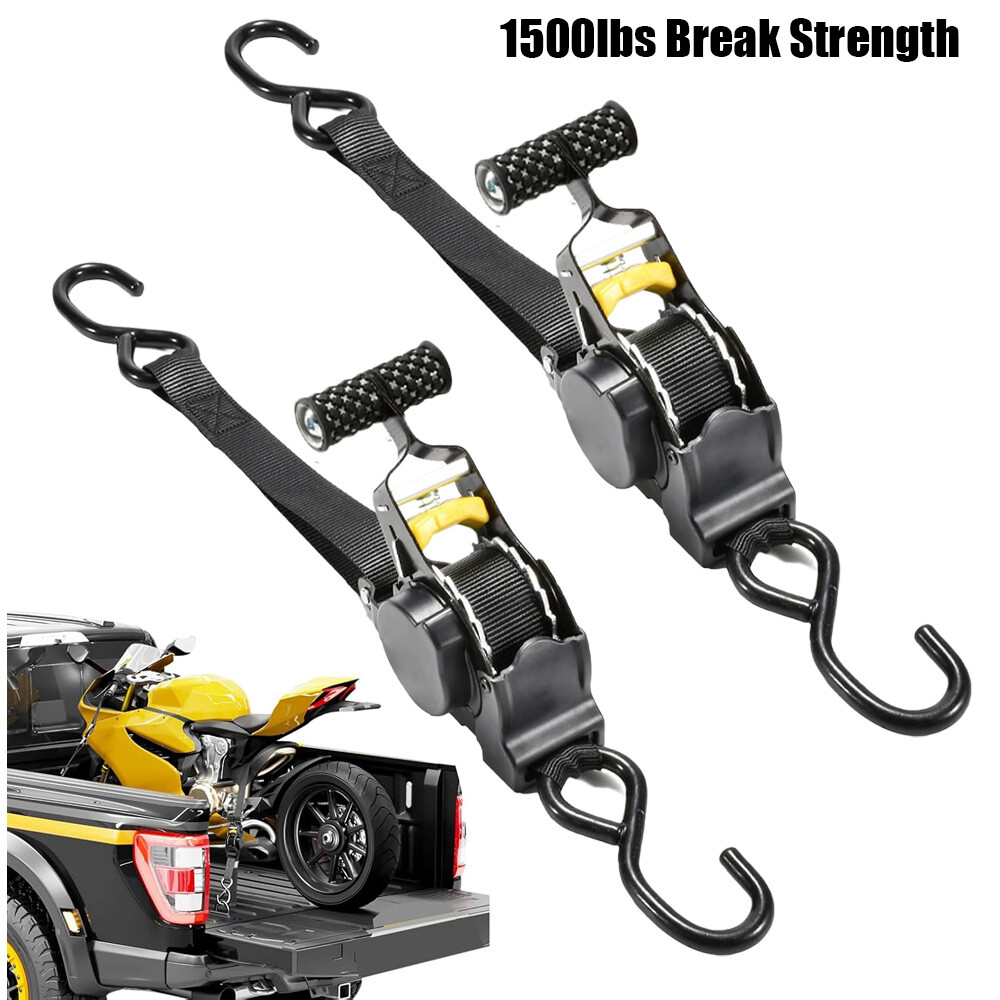 Retractable Ratchet Straps Heavy Duty Auto Self Retracting Tie Down Straps 130in