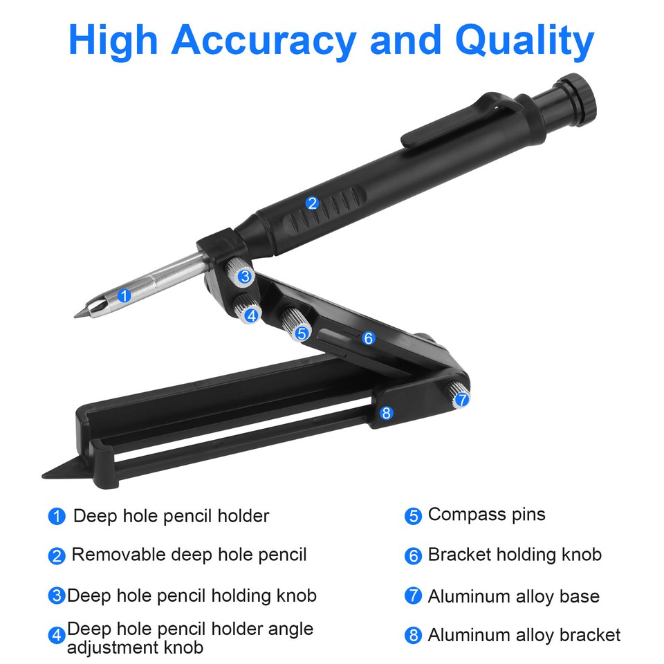 Multi-function Scribing Tool Construction Pencil DIY Woodworking ...