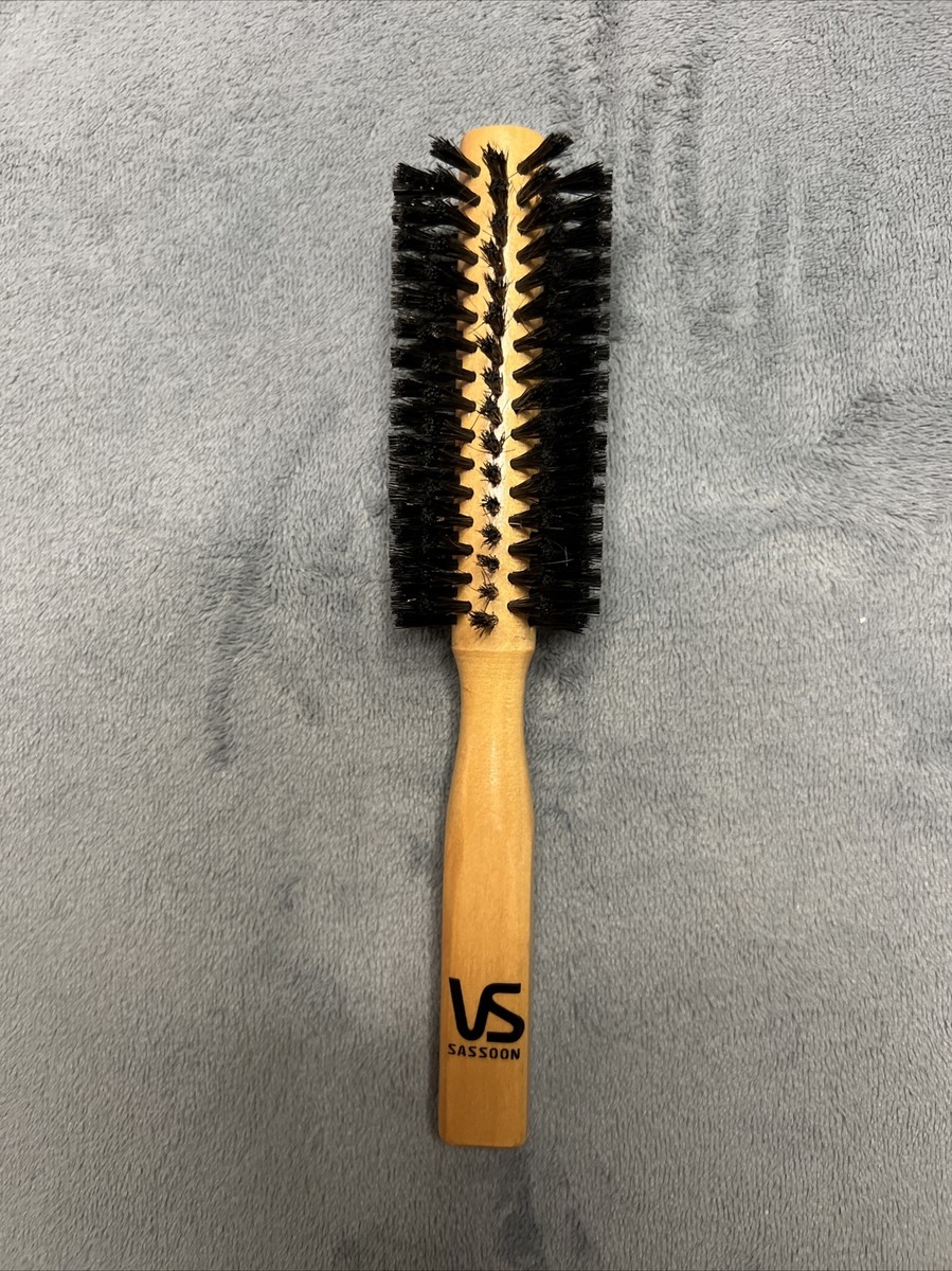 Vidal Sassoon Round Brush 8” Wooden Handle Vintage | eBay
