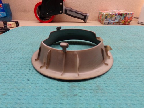 MINI COOPER 19 20 21 22 THUNDER GRAY FUEL GAS FILLER DOOR COVER CAP TRIM RING - Picture 3 of 6
