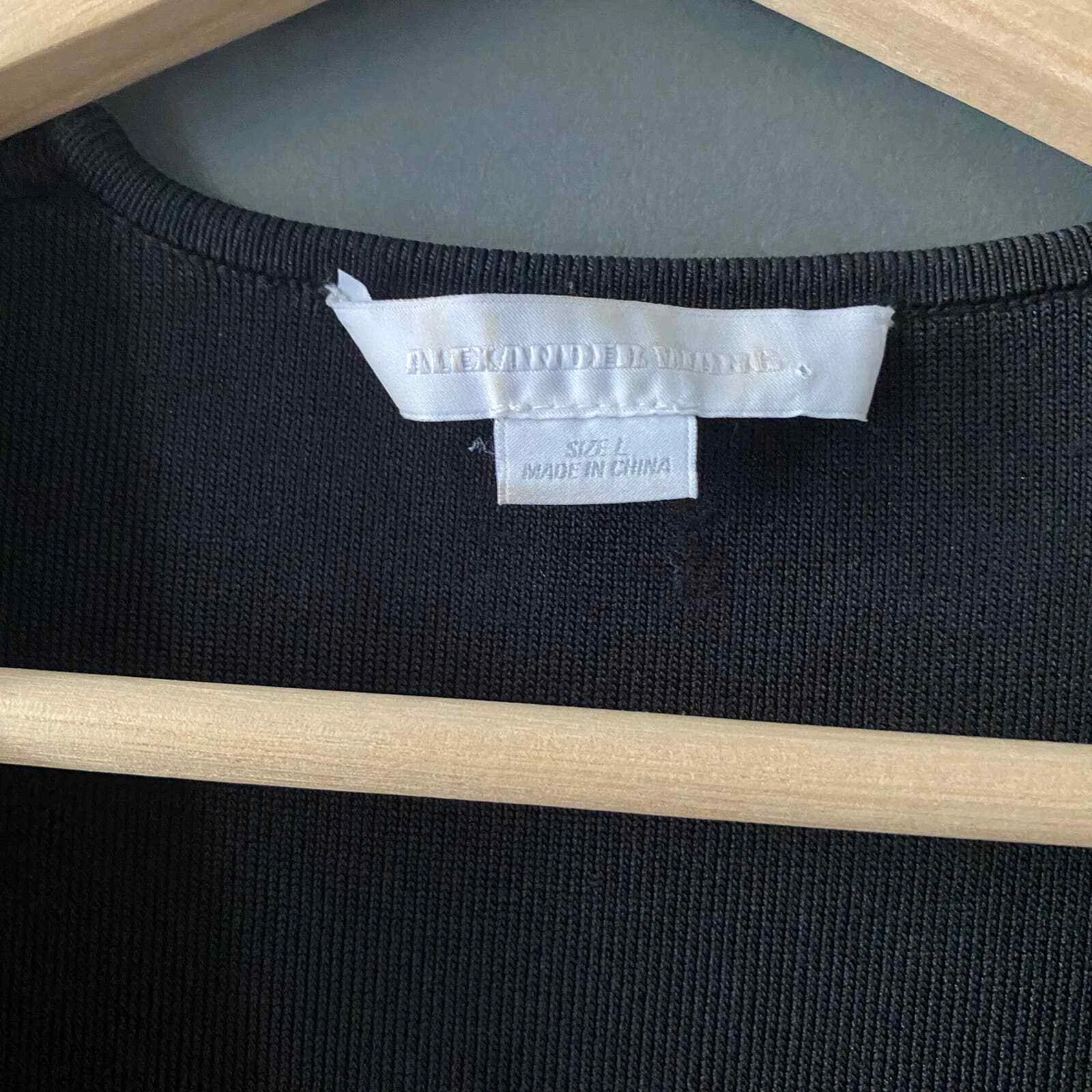 Alexander Wang mini abito nero scollo a V body con tg. Grande