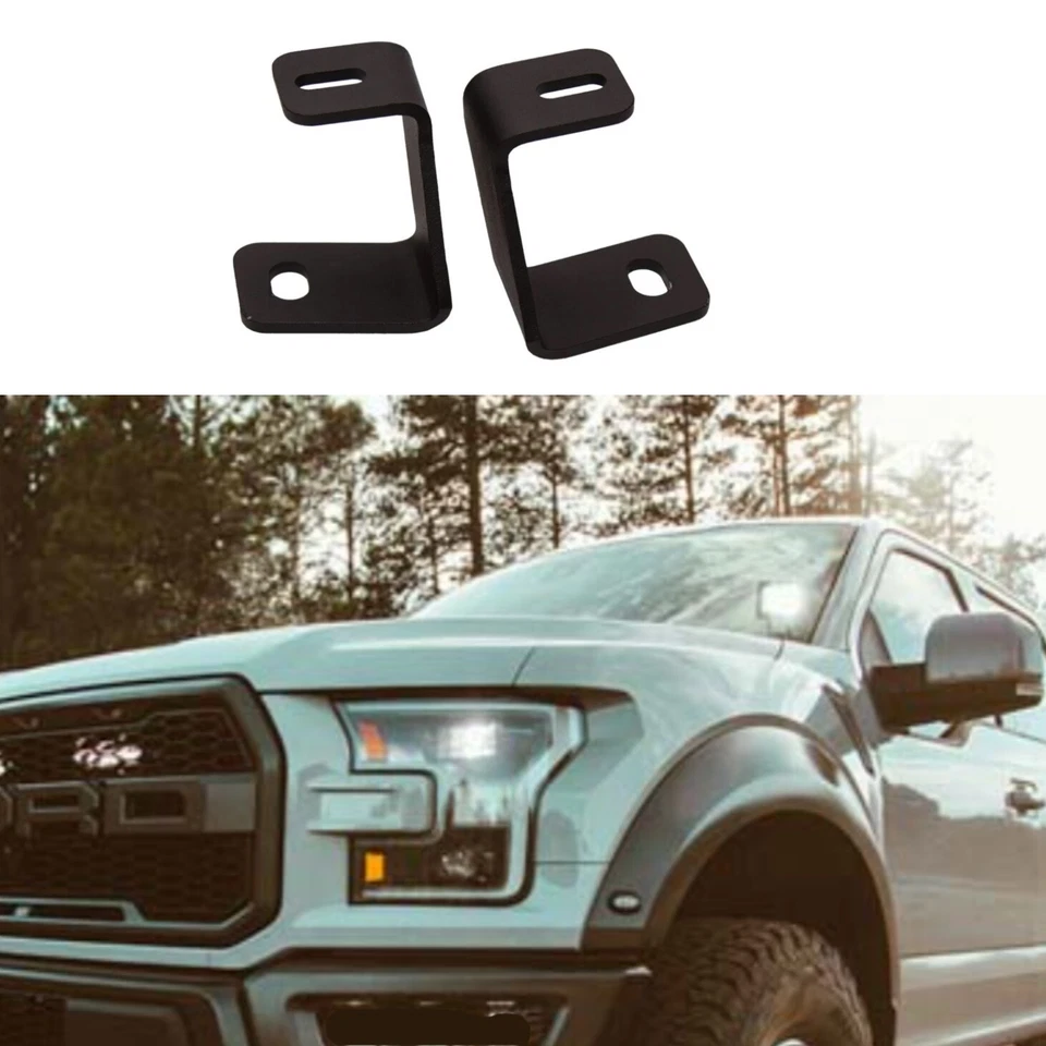 Kit de montaje de pilar A rígido capó serie D PRO luces LED para Ford F150 Raptor 17-20 Foto 2 de 4