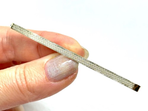 Vintage 9CT Gold Front Sterling Silver Tie Pin - Picture 7 of 11